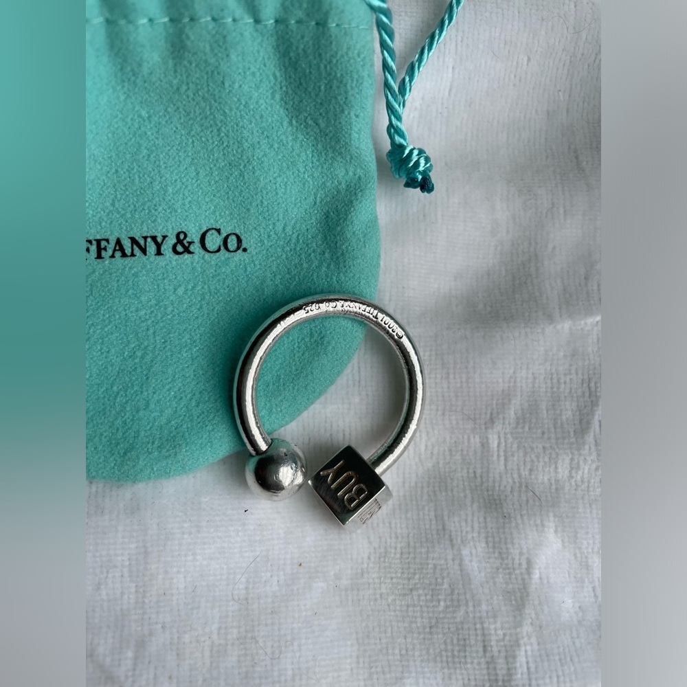 Tiffany & Co. Sterling Silver "Buy-Sell-Hold" Key Chain